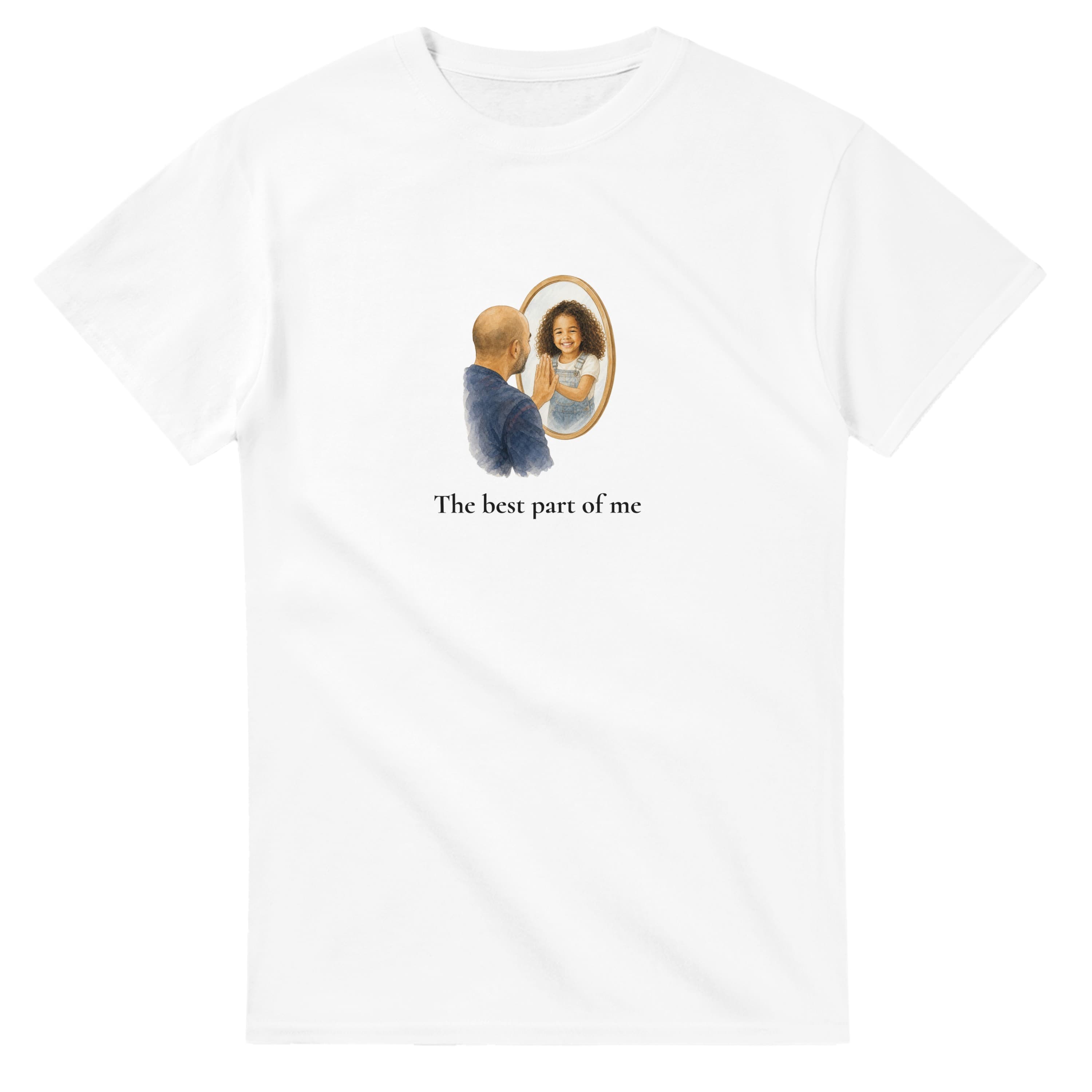 Heavy Cotton T-Shirt Father & Child Reflection - image 2