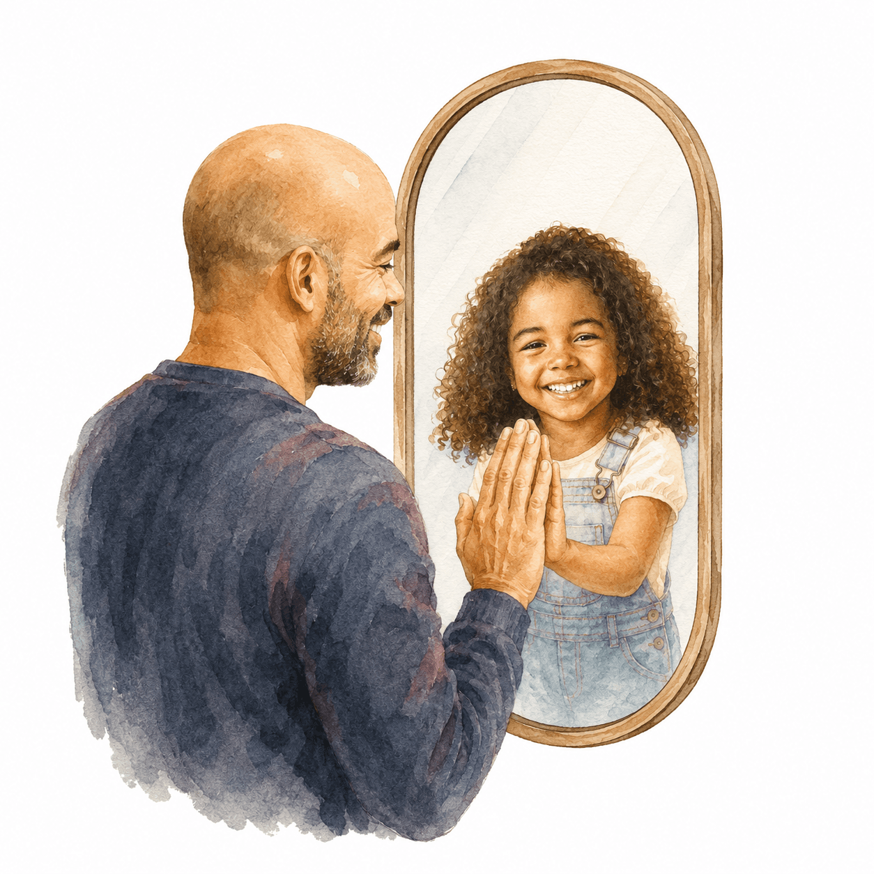 Crew T-Shirt Father & Child Reflection
